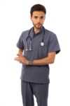 Dark Grey Royal Scrub – Poly
