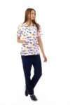 Tropical Printed Scrub